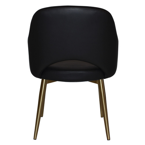 Richmond Fabric Armchair with Brass Legs