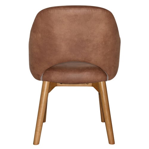 Lexington Leather Armchairs with Ash Wood Legs