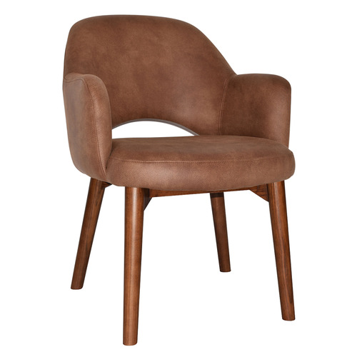 Lexington Leather Armchairs with Ash Wood Legs