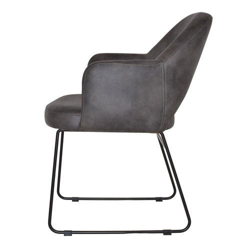 Lexington Sled Leather Armchairs