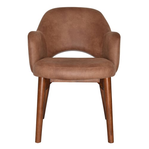 Lexington Leather Armchairs with Ash Wood Legs