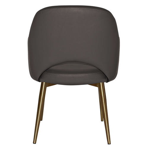 Lexington Vinyl Armchairs with Stainless Steel Legs