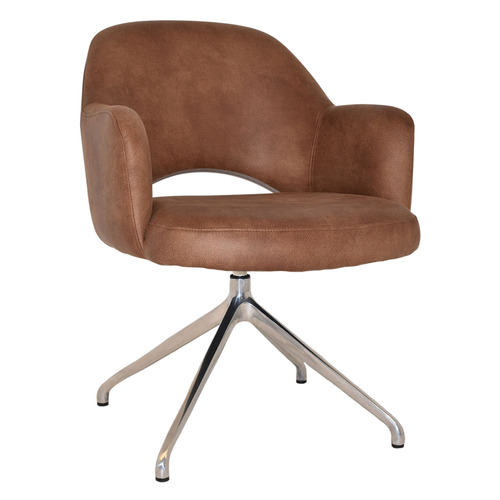 Lexington Trestle Leather Armchairs