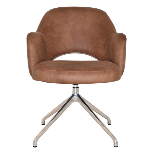 Lexington Trestle Leather Armchairs