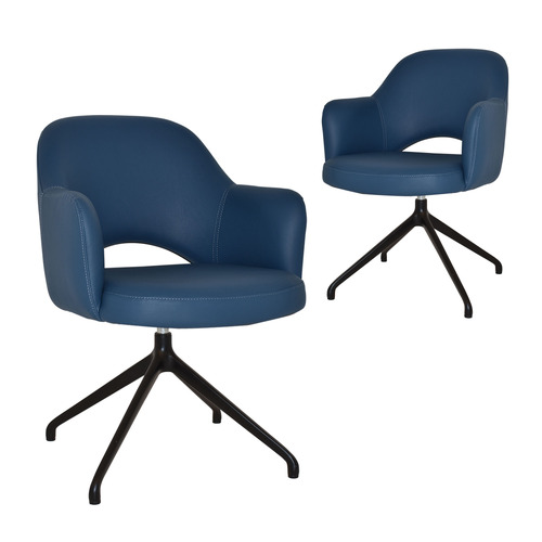 Lexington Trestle Vinyl Armchairs