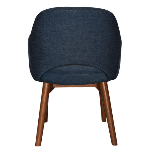 ARM CHAIR ALBURY TIMBER LIGHT WALNUT + GRAVITY NAVY