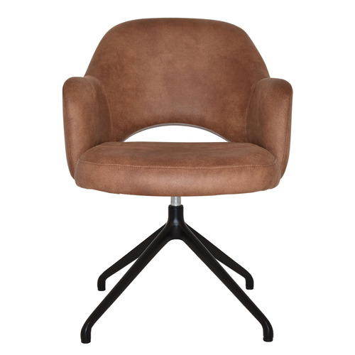 Lexington Trestle Leather Armchairs