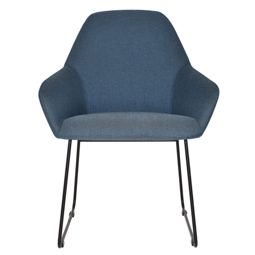 Bellevue Sled Cotton-Blend Armchairs