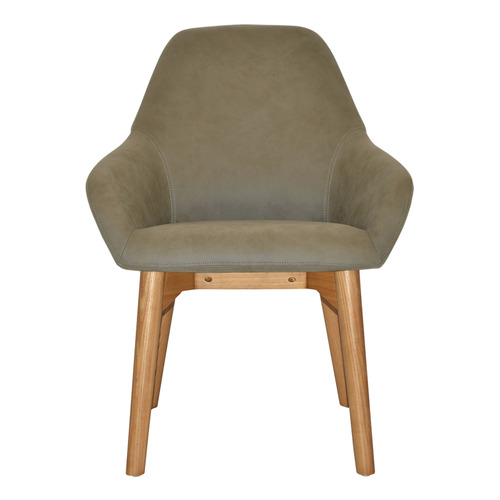 Bellevue Upholstered Armchairs with Ash Wood Legs