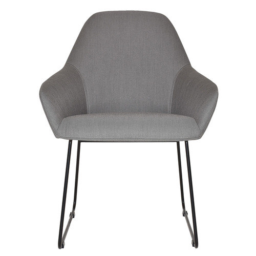 Bellevue Sled Cotton-Blend Armchairs
