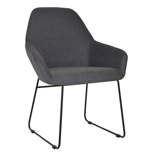 Bellevue Sled Cotton-Blend Armchairs