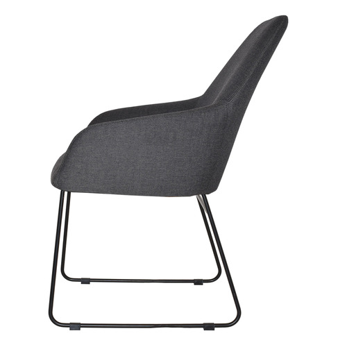Bellevue Sled Cotton-Blend Armchairs