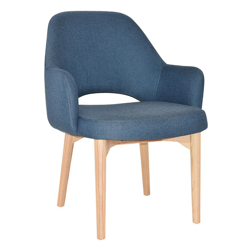 93cm Lexington Cotton-Blend Armchairs with Ash Wood Legs