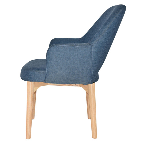 93cm Lexington Cotton-Blend Armchairs with Ash Wood Legs