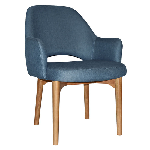 93cm Lexington Cotton-Blend Armchairs with Ash Wood Legs