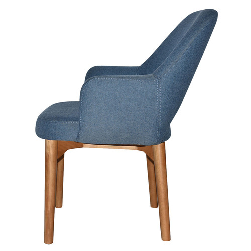 93cm Lexington Cotton-Blend Armchairs with Ash Wood Legs