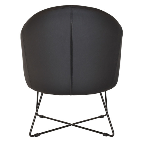 Scranton Cross Sled Vinyl Armchairs