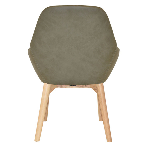 Bellevue Upholstered Armchairs with Ash Wood Legs