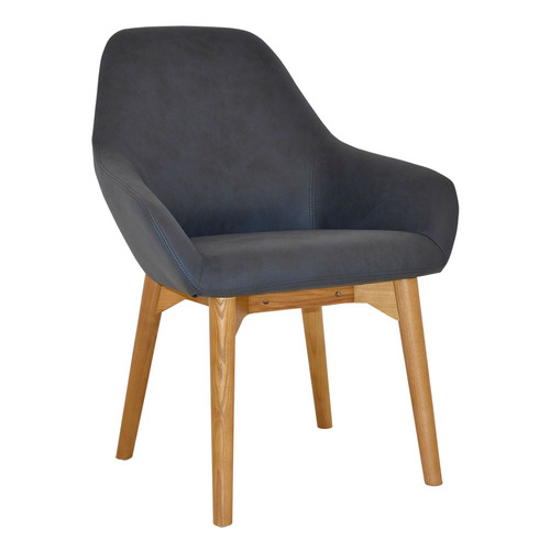 Bellevue Upholstered Armchairs with Ash Wood Legs