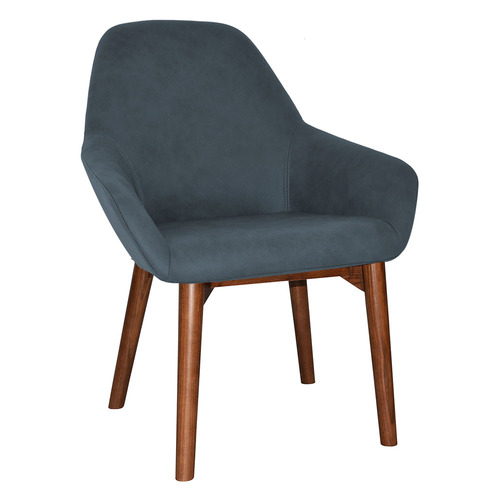 Bellevue Upholstered Armchairs with Ash Wood Legs