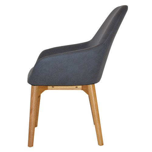 Bellevue Upholstered Armchairs with Ash Wood Legs