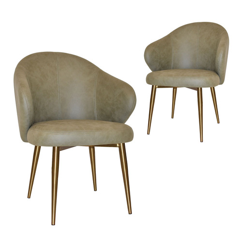 Scranton Stainless Steel Armchairs