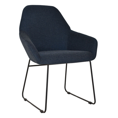 Bellevue Sled Cotton-Blend Armchairs