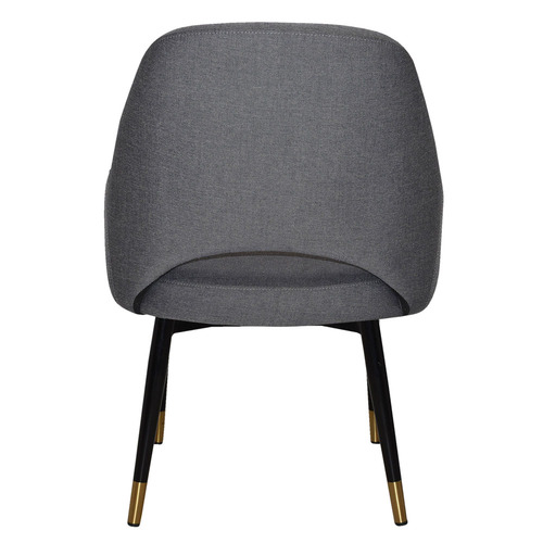 93cm Lexington Cotton-Blend Armchairs with Brass Accent