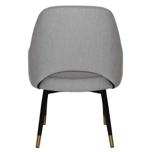 93cm Lexington Cotton-Blend Armchairs with Brass Accent