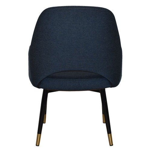 93cm Lexington Cotton-Blend Armchairs with Brass Accent