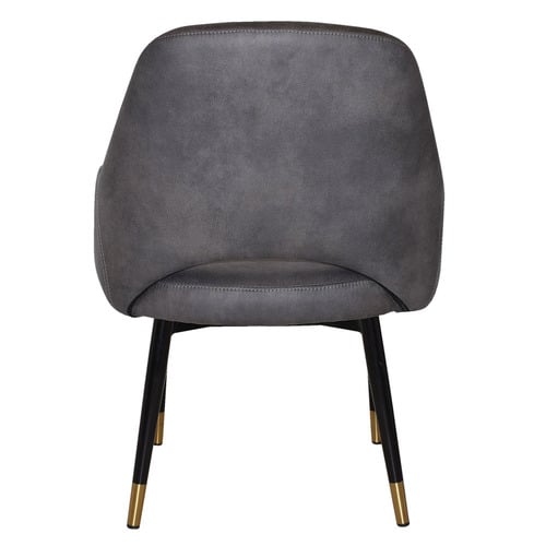 93cm Lexington Upholstered Armchairs with Brass Accent