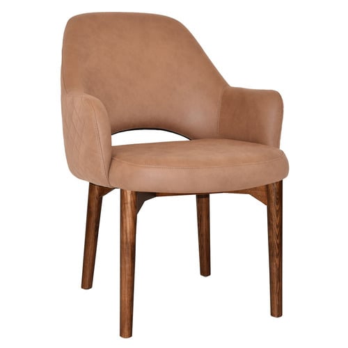 93cm Lexington Upholstered Armchairs with Ash Wood Legs