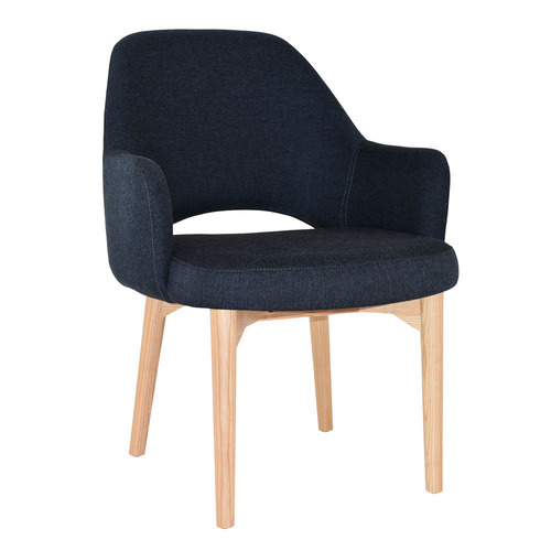 93cm Lexington Cotton-Blend Armchairs with Ash Wood Legs