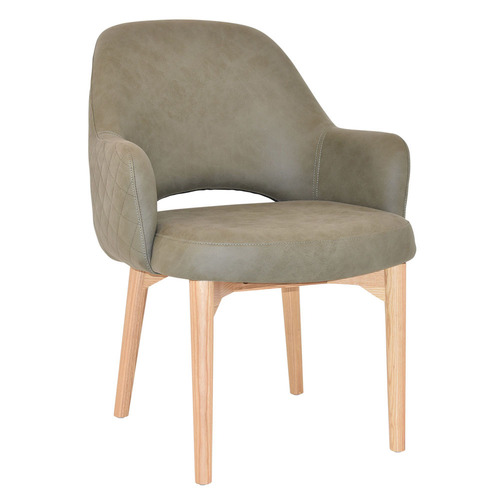 93cm Lexington Upholstered Armchairs with Ash Wood Legs