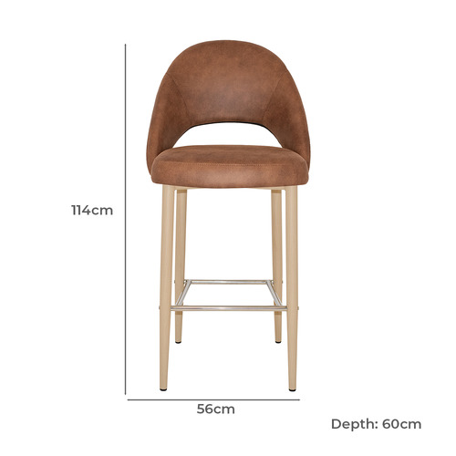 Callie Faux Leather Bar Stools