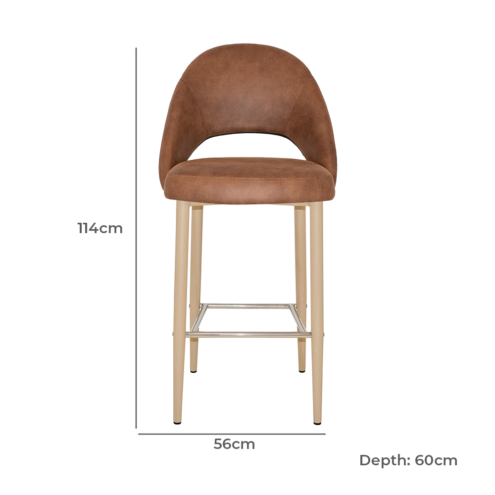 Callie Faux Leather Bar Stools