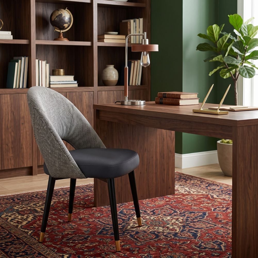 Black Aeson II Upholstered Dining Chairs