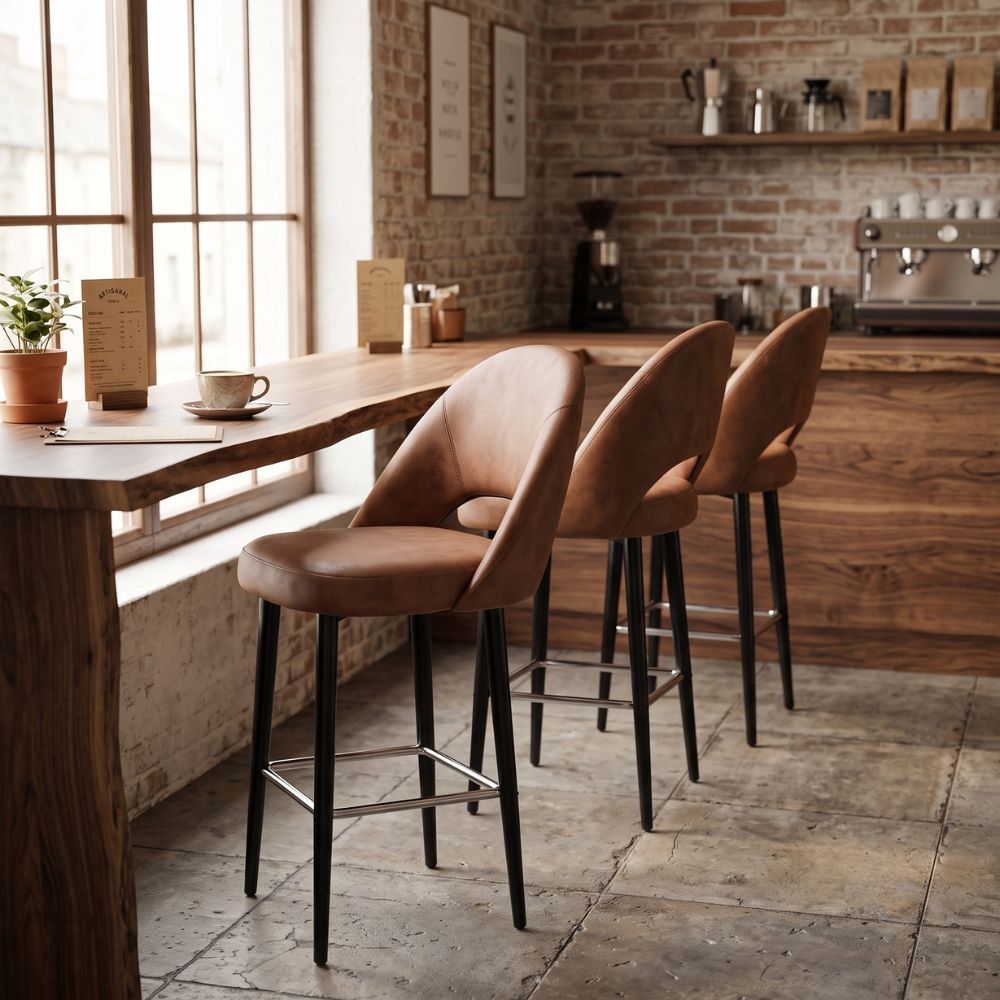 Callie Faux Leather Bar Stools