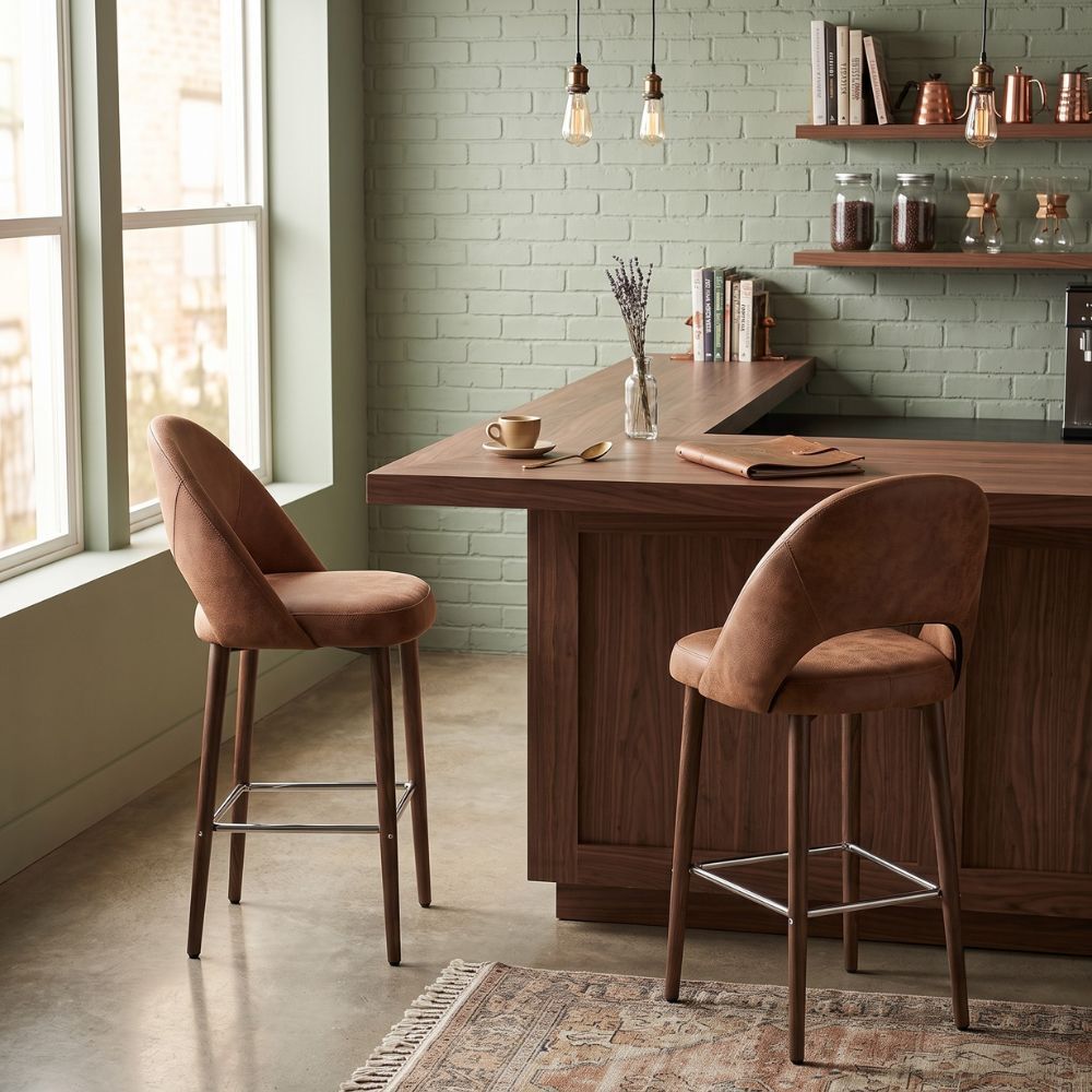 Callie Faux Leather Bar Stools