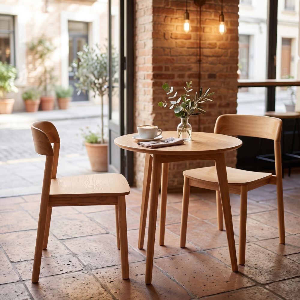 Zoe Ash Wood Dining Chairs