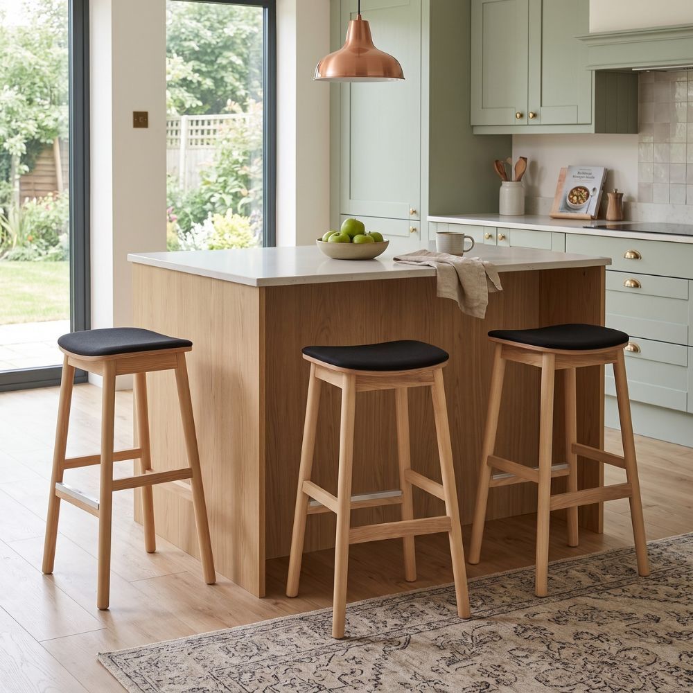 75cm Circe Upholstered Bar Stool