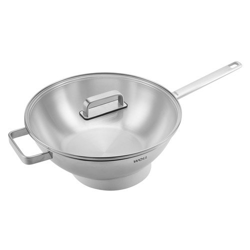 30cm Steel Wok With Lid