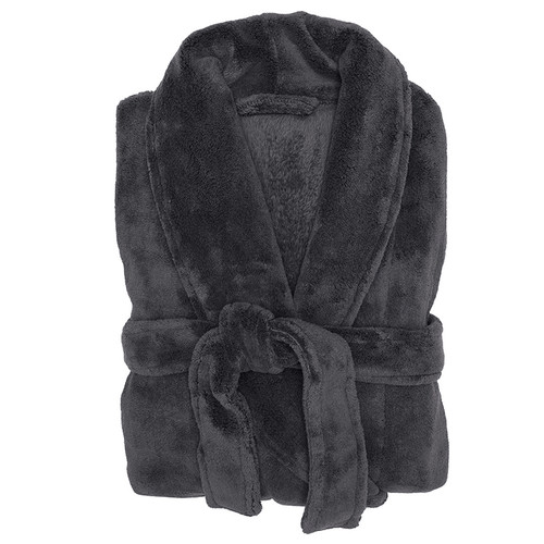 Charcoal Microplush Robe