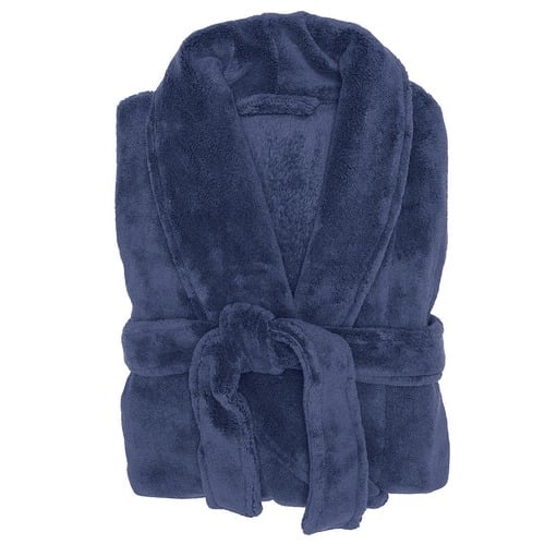 Denim Microplush Robe