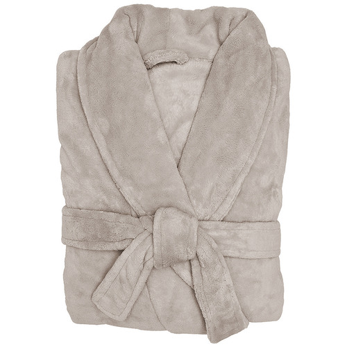 Stone Microplush Bathrobe