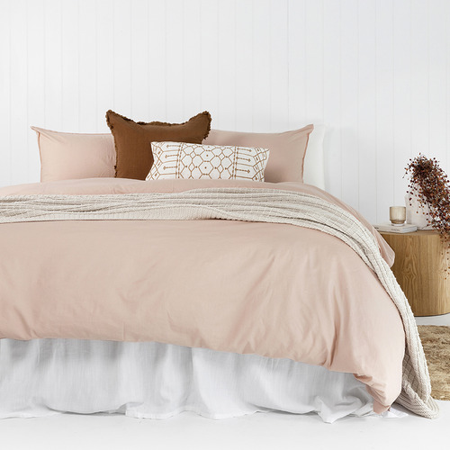 Bambury Rosewater Temple Organic Cotton Quilt Cover Set Temple & Webster