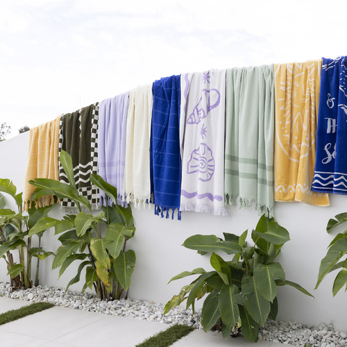 Santorini Cotton Beach Towel