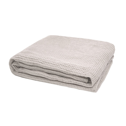 Bambury Waffle Cotton Throw | Temple & Webster