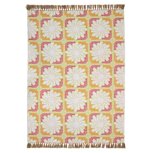 Zinnia Cotton Single Throw