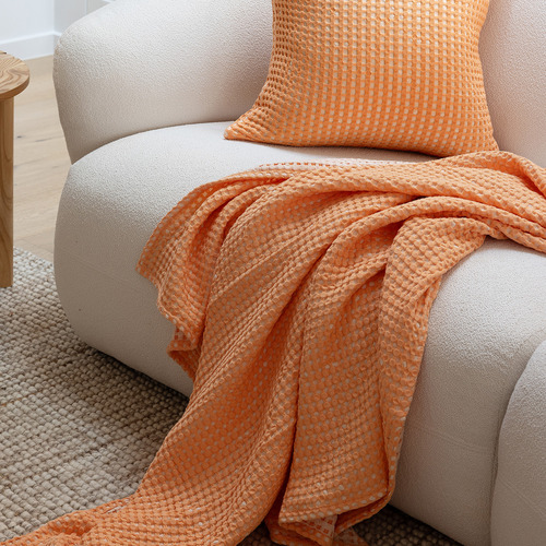 Dora Cotton Waffle Single Throw